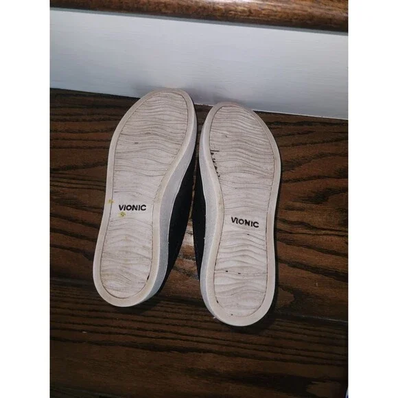 VIONIC Splendid Snake Slip-On Women's Comfort Sneaker-Black - Size 7 - Picture 15 of 15